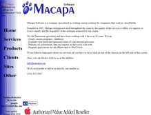 Tablet Screenshot of macapa.com